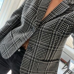 Vintage Kim Rogers Tweed Cropped Blazer